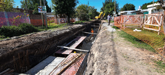 Obras hidráulicas en Bosques Norte