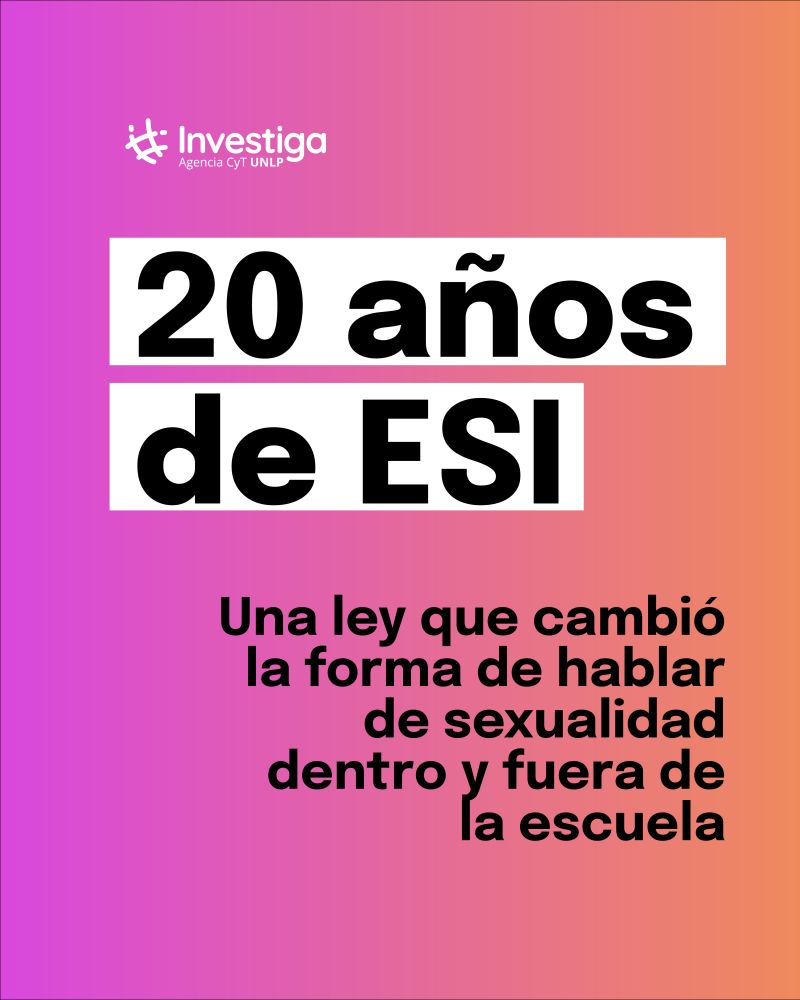 20 años de la Sanción de la Ley de Educación Sexual Integral 